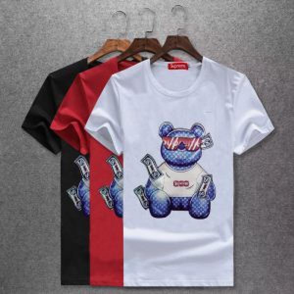 有名人同じアイテム ルイ ヴィトン LOUIS VUITTON 半袖Tシャツ 3色可選 18ＳＳ美品