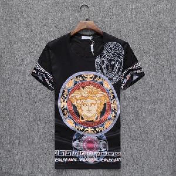 ヴェルサーチ VERSACE 人目を引く存在感 半袖Tシャツ 3色可選 2026【SALE！】