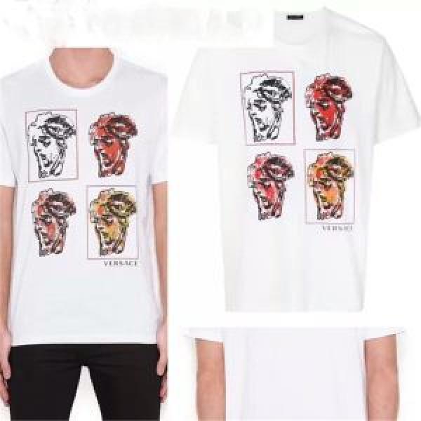 2色可選 ヴェルサーチ VERSACE 2026最高ランキング 半袖Tシャツ 旬のアイテム