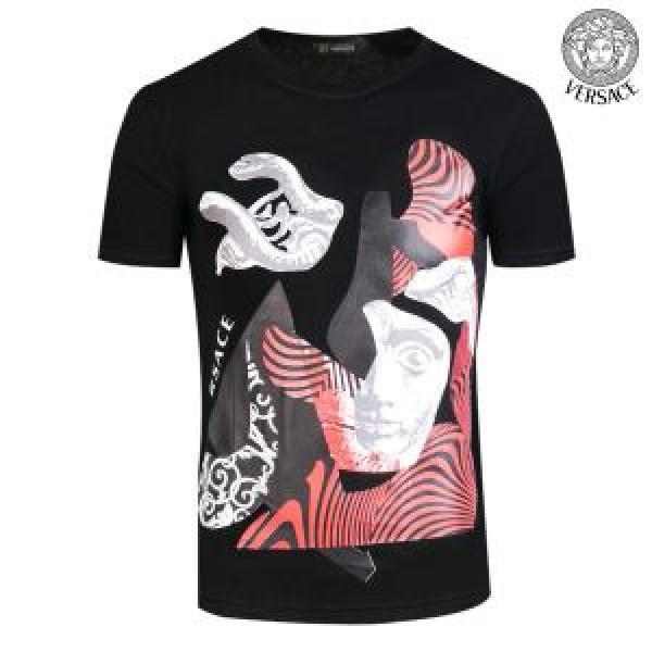 半袖Tシャツ ヴェルサーチ VERSACE 2026新品入荷 2色可選 赤字価格 最終数量限り！