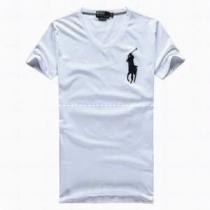 品質保証豊富なポロラルフローレン偽物2026HOT最新作のPolo Ralph Lauren半袖刺繍ロゴ付きvネックメンズｔシャツ