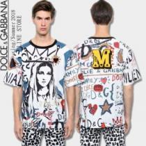 2026夏の定番新品到来! ドルチェ＆ガッバーナ Dolce&Gabbana 個性的なモデル 半袖Tシャツ