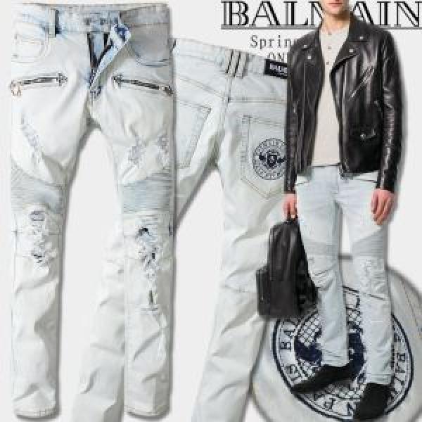 BALMAIN 2026最高ランキングジーンズぐんぐん伸びるストレッチなデニム バルマン