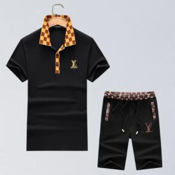 2026新品入荷 ルイ ヴィトン LOUIS VUITTON 半袖セットアップ 2色可選大人っぽく知的な