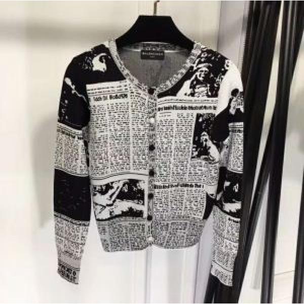 18ＳＳ美品 ニットコート バレンシアガ 今年っぽくNEWファッション BALENCIAGA