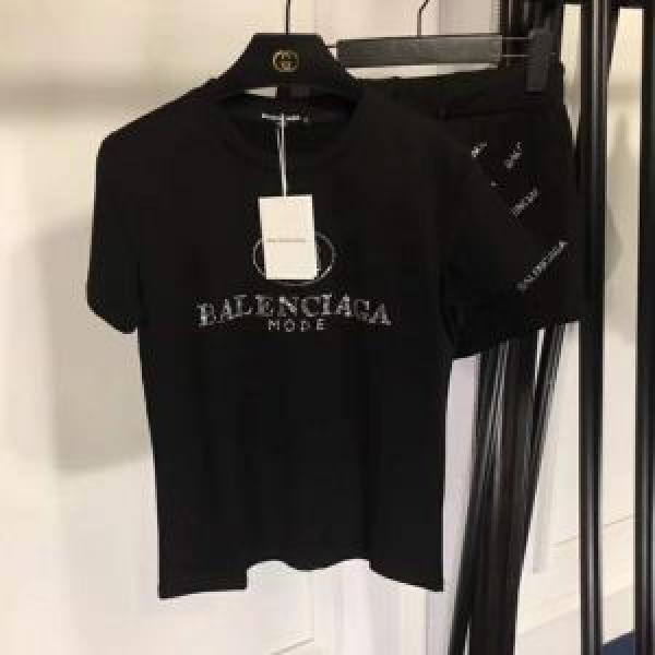 現代的な印象 BALENCIAGA 2026年春夏入荷 2色可選超目玉新作 Tシャツ/半袖バレンシアガ
