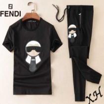 個性的なモデル フェンディ超定番人気 FENDI半袖Ｔシャツ2026年春夏入荷上下セット