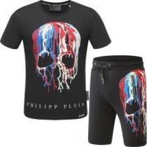 大胆なデザインPHILIPP PLEIN2色可選 上下セット フィリッププレイン 半袖セットアップ2026人気の主流アイテム