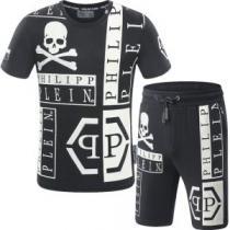 ファッション度アップSALE品追加 PHILIPP PLEIN 半袖セットアップ 2色可選2026新品入荷