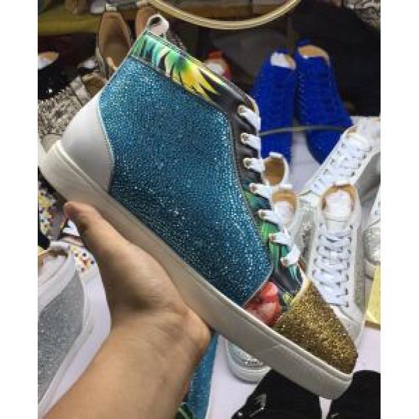 今季新作登場 クリスチャンルブタン Christian Louboutin スニーカー、靴 ハイトップシューズ 上品でベーシック