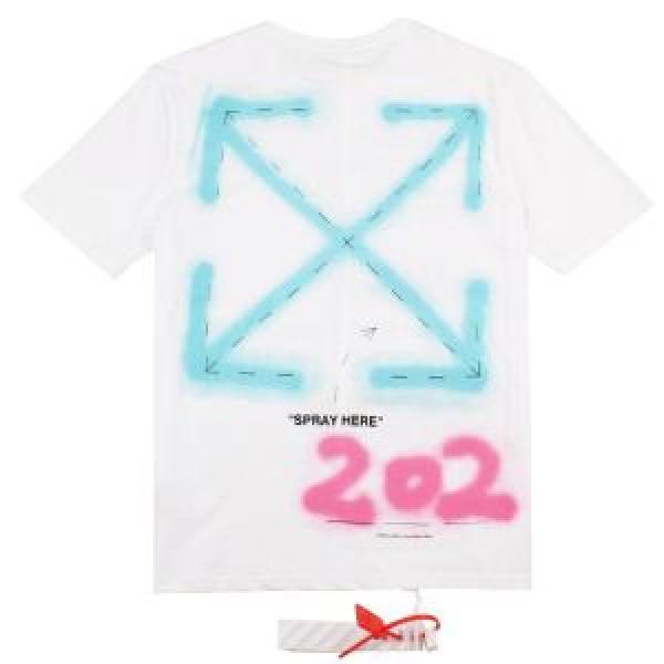 お洒落に魅せる 半袖Tシャツ Off-White オフホワイト人目を引く存在感