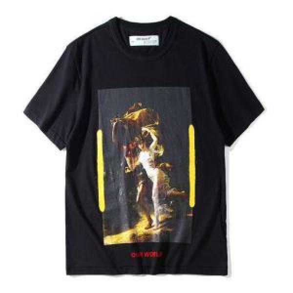 ファッション度アップ半袖Tシャツ Off-White オフホワイト 2色可選ミックス感が溢れる