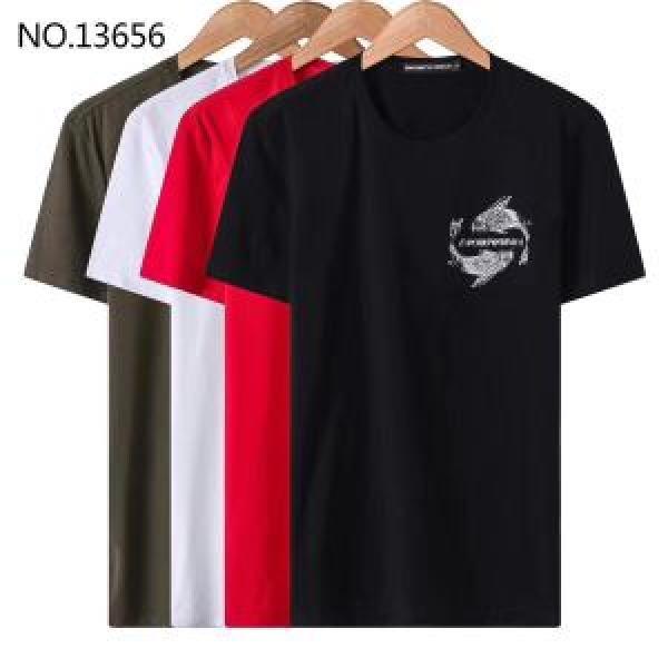 今季大人気新作登場 半袖Tシャツ アルマーニ ARMANI 4色可選 個性的なモデル