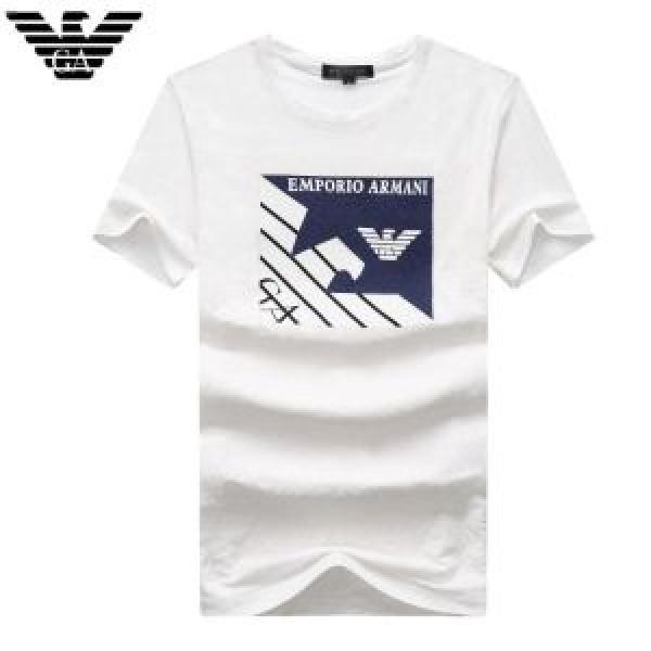 先行受注 3色可選 アルマーニ ARMANI 半袖Tシャツ 格好良いアイテム