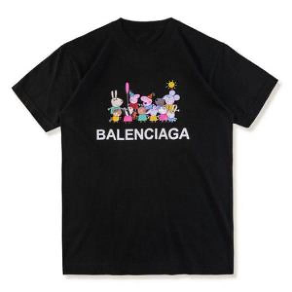 稀少*入手困難 バレンシアガ BALENCIAGA 現代的な印象 2色可選 半袖Tシャツ 個性的なモデル