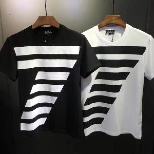 定番品質保証 2色可選 半袖Tシャツ今季新作登場  アルマーニ ARMANI 現代的な印象