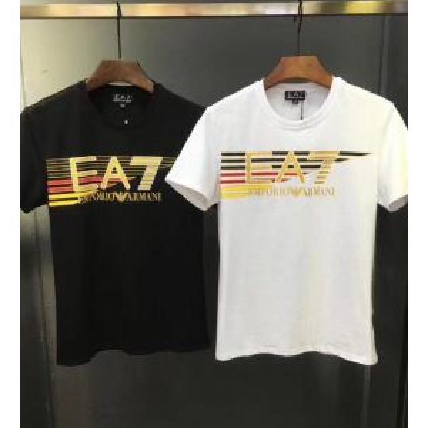 上品でファッション 半袖Tシャツ希少性の高い  2色可選 アルマーニ ARMANI 18ＳＳ美品