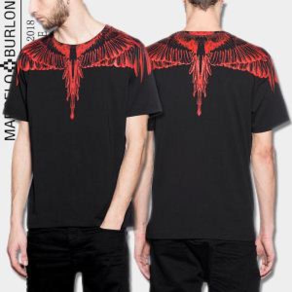 2026夏の定番新品到来! マルセロバーロン Marcelo Burlon 定番品質保証 半袖Tシャツ 2色可選 モデル大絶賛