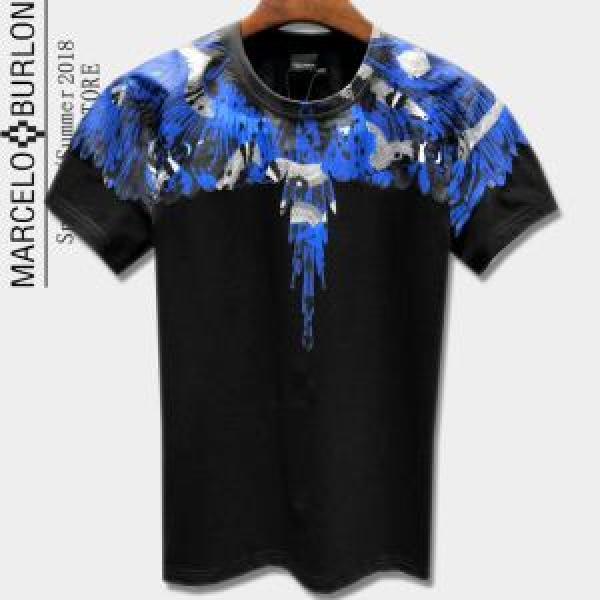 2026最高ランキング 半袖Tシャツ 2色可選 マルセロバーロン Marcelo Burlon 目前の注目ブランド