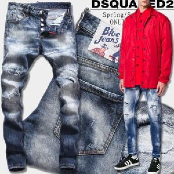 超激得限定セールDSQUARED2ディースクエアードコピーメンズデニムジーンズロングパンツ大特価！