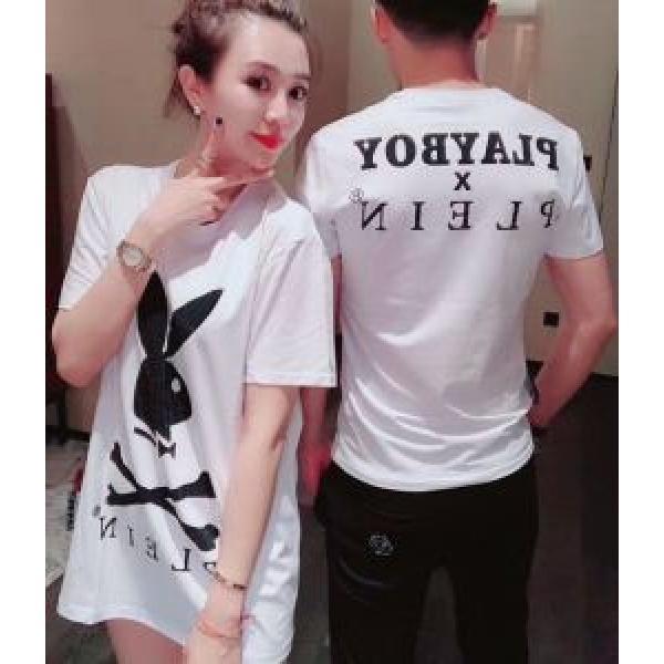 人気デザインで欲しい 2色可選 日本限定素材 フィリッププレイン PHILIPP PLEIN 半袖Tシャツ  男女兼用 2026最高ランキング