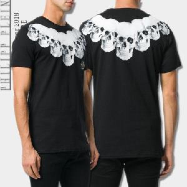 希少性の高い ファッションの最先端！ フィリッププレイン PHILIPP PLEIN 半袖Tシャツ 2色可選 芸能人愛用