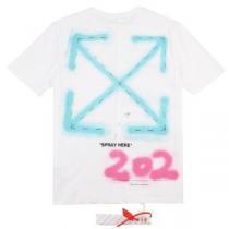 お洒落に魅せる 半袖Tシャツ Off-White オフホワイト人目を引く存在感