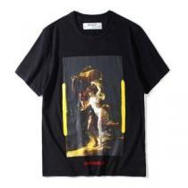 ファッション度アップ半袖Tシャツ Off-White オフホワイト 2色可選ミックス感が溢れる