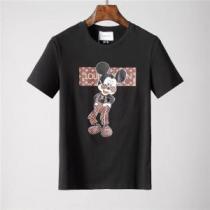 LOUIS VUITTONルイヴィトンｔシャツコピーMickey Mouseプリントメンズクルーネック半袖