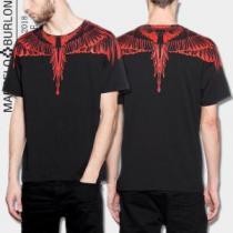 2026夏の定番新品到来! マルセロバーロン Marcelo Burlon 定番品質保証 半袖Tシャツ 2色可選 モデル大絶賛