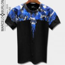 2026最高ランキング 半袖Tシャツ 2色可選 マルセロバーロン Marcelo Burlon 目前の注目ブランド