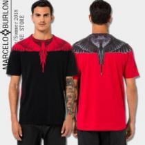 今季新作登場 マルセロバーロン Marcelo Burlon ファッショニスタ愛用 半袖Tシャツ 4色可選 魅力をプラス