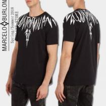 今年っぽくNEWファッション マルセロバーロン 2色可選 高級感が漂う  Marcelo Burlon 半袖Tシャツ
