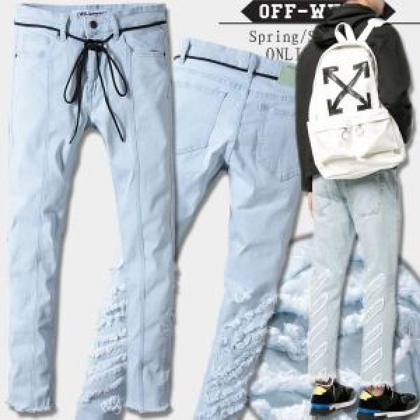 2026着回し度高めアイテム! Off-White オフホワイト高級感溢る  ジーンズ 人気定番