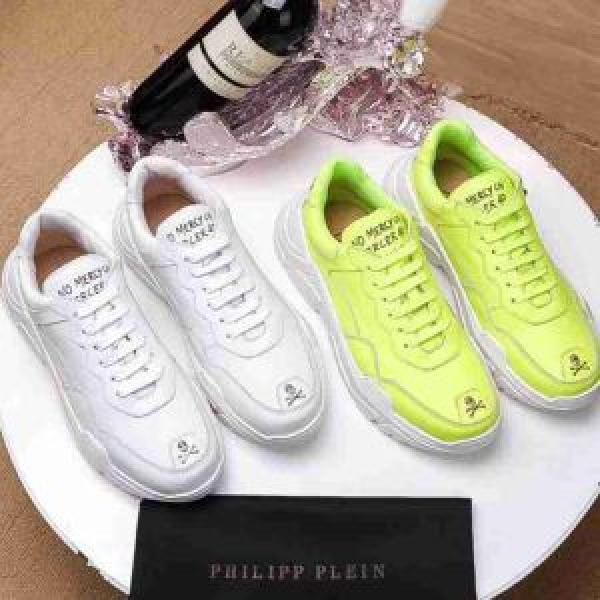 今季爆発的な人気フィリッププレインコスパ最高のプライス PHILIPP PLEIN 2色可選 スニーカー