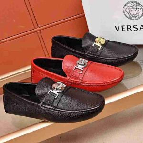 キレイめおしゃれ ヴェルサーチ VERSACE 3色可選 カジュアルシューズ大胆なデザイン