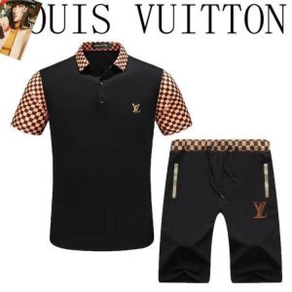 ストリートファッションルイ ヴィトン LOUIS VUITTON 2色可選 華やかさ満点上下セット