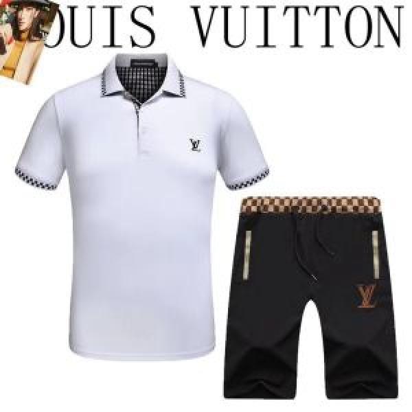 ルイ ヴィトン現代的な印象  LOUIS VUITTON 2色可選 半袖/Tシャツ超人気美品