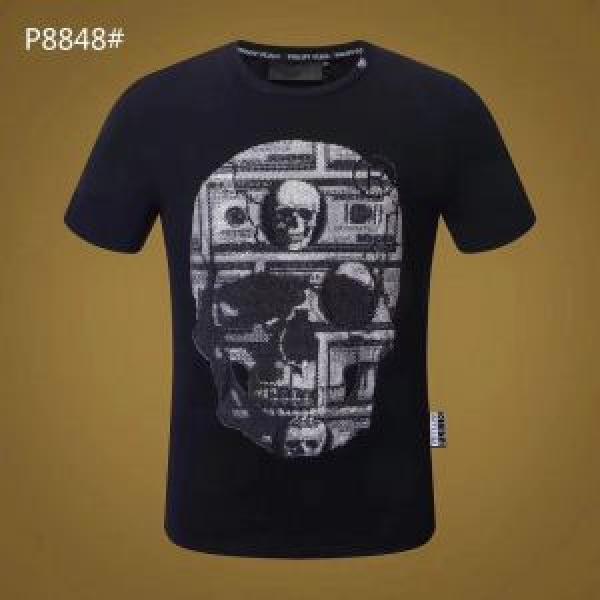 今年っぽくNEWファッションお買い得 フィリッププレイン PHILIPP PLEIN 2色可選 半袖/Tシャツ