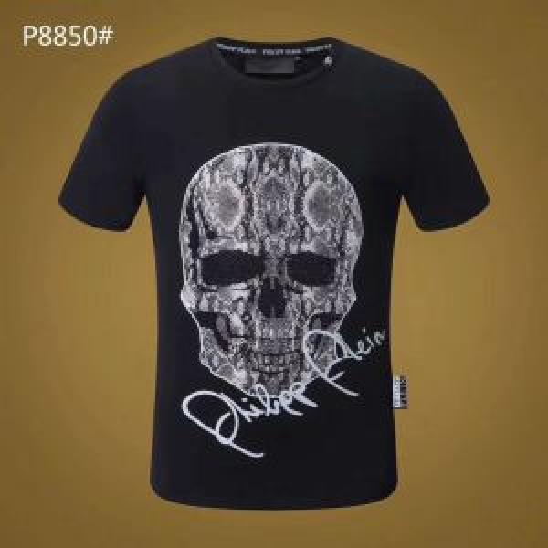 人気デザインで欲しい フィリッププレイン PHILIPP PLEIN 2色可選 半袖/Tシャツ流行の注目ブランド