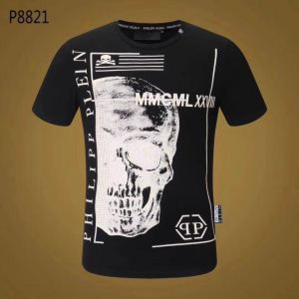 半袖/Tシャツ PHILIPP PLEIN 2色可選肌に馴染みやすいすっかり定番化フィリッププレイン
