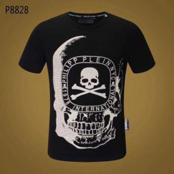 フィリッププレイン現代的な印象 PHILIPP PLEIN 定番品質保証 2色可選 半袖/Tシャツ