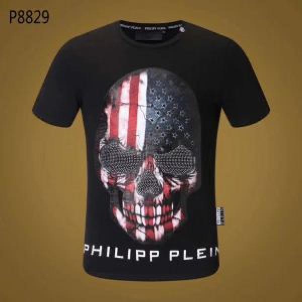 旬のアイテムフィリッププレイン 超目玉 2色可選 半袖/Tシャツ PHILIPP PLEIN