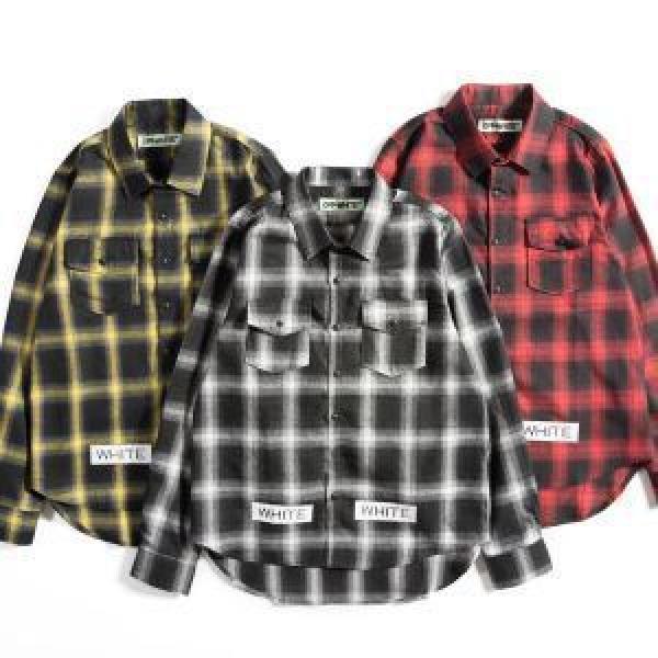 オフホワイト数量限定再入荷 3色可選 チェックシャツ大流行中 2026年秋冬シーズン Off-White