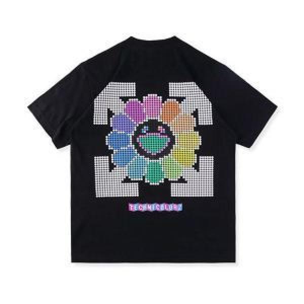 海外限定アイテム Off-White 格上げ！オフホワイト半袖/Tシャツ2026新品入荷 2色可選