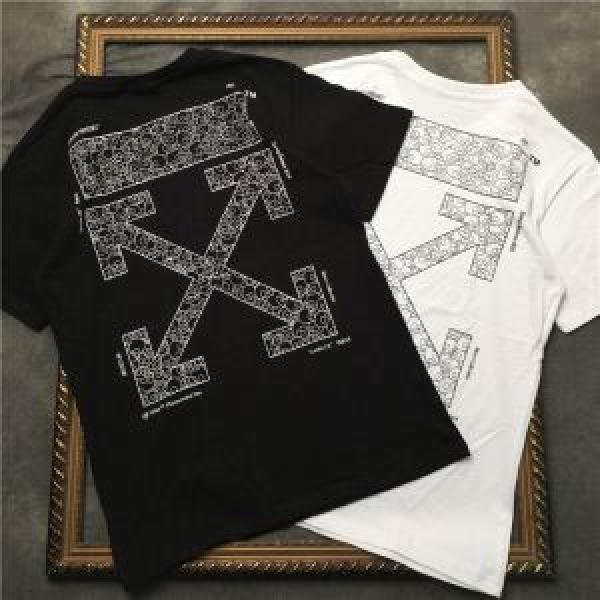 目前の注目ブランド 旬のアイテム華やかさ満点 オフホワイト半袖/Tシャツ 2色可選Off-White