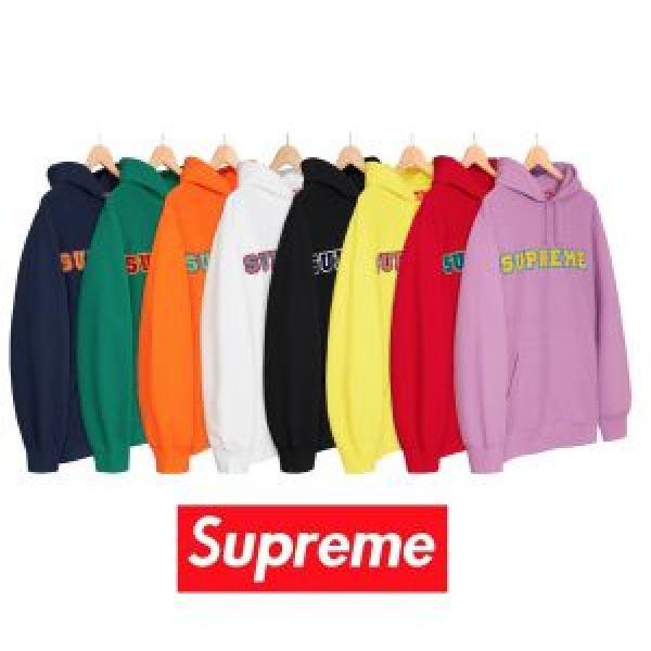 大人気ブランド Supreme 18ss Cord Collegiate Logo Hooded Sweatshirt  パーカー 多色可選 2026【SALE！】
