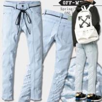 2026着回し度高めアイテム! Off-White オフホワイト高級感溢る  ジーンズ 人気定番