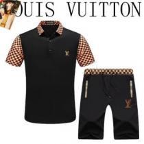 ストリートファッションルイ ヴィトン LOUIS VUITTON 2色可選 華やかさ満点上下セット