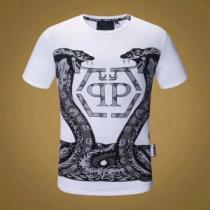 ファッションスタッズフィリッププレイン半袖/Tシャツすっかり定番化 PHILIPP PLEIN 2色可選